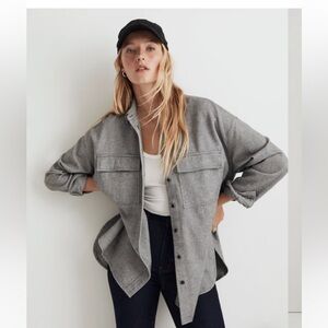 Madewell Brushed Oversized Shirt-Jacket Women’s size large